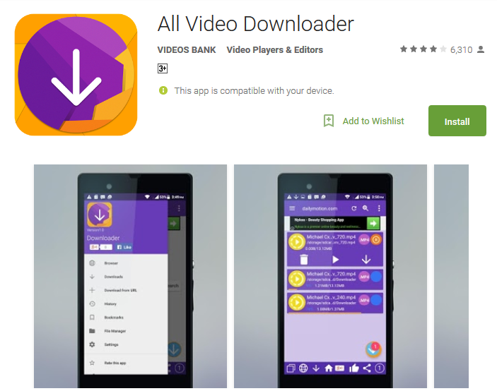 real downloader for android